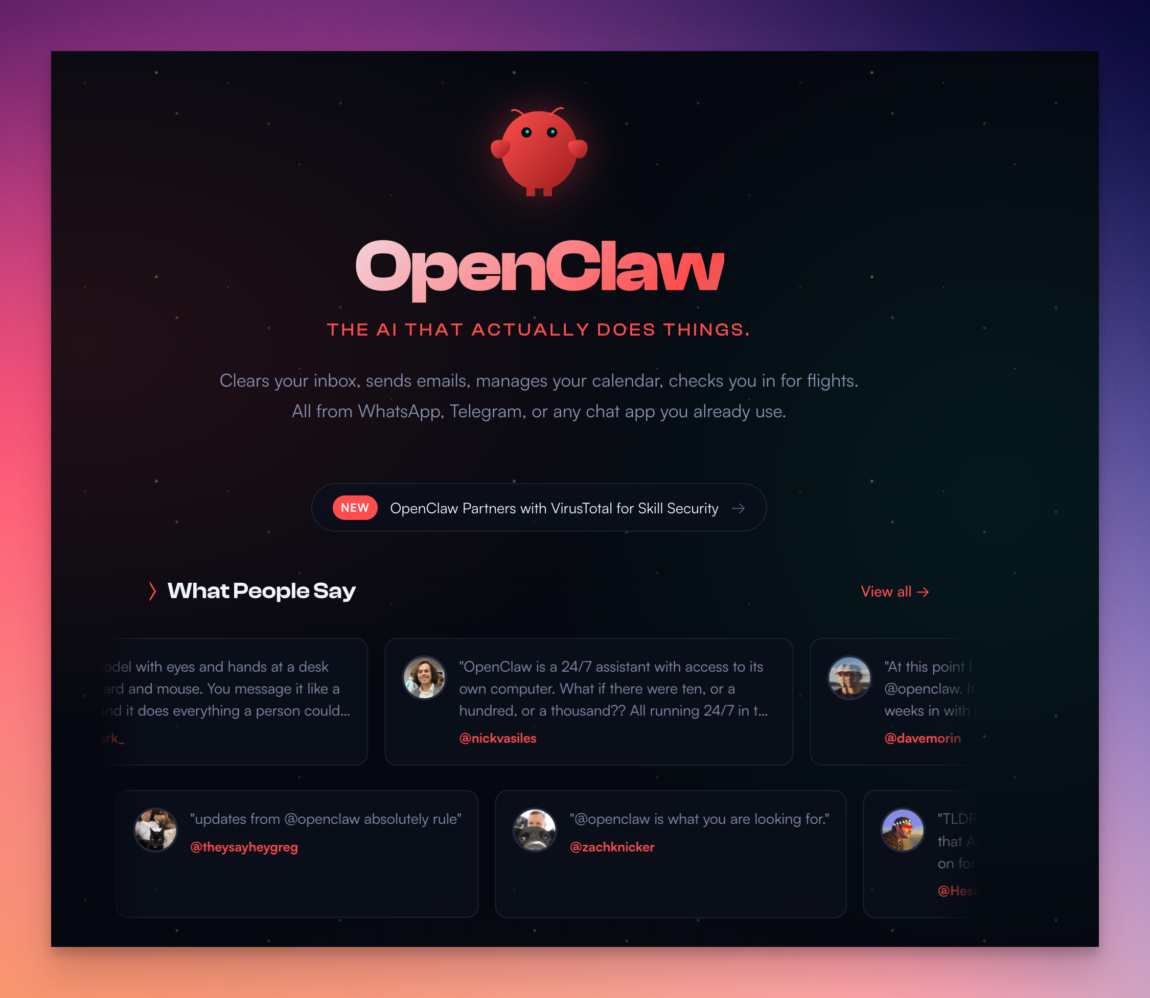 OpenClaw — Personal AI Assistant